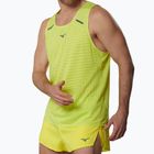 Férfi futópóló Mizuno Tech Light Tank lightning yellow