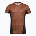 Férfi futópóló Mizuno Active DryAeroFlow Graphic copper brown