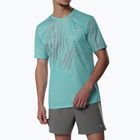 Férfi futópóló Mizuno Core Graphic Tee aquifer