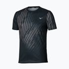 Férfi futópóló Mizuno Core Graphic Tee black/gray