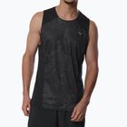 Férfi futópóló Mizuno Active DryAeroFlow Graphic Tank Top black/gray