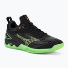 Röplabdacipő Mizuno Wave Luminous 3 black/glowing apple/mandarin orange