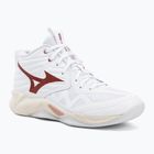 Női röplabdacipő Mizuno Wave Momentum Pro Mid white/rose elegance/lava falls