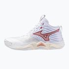 Női röplabdacipő  Mizuno Wave Momentum Elite Mid White/Rose Elegance/Lava Falls