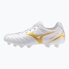 Gyerek focicipő Mizuno Monarcida Neo III Select FG white/mp gold