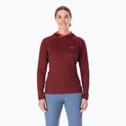 Női trekking pulóver Rab Force Hoody deep heather