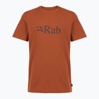 Férfi póló Rab Stance Logo red earth