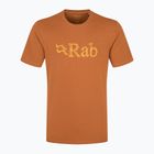 Férfi Rab Stance Tech Sketch vörös föld póló