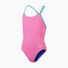 Speedo gyermek fürdőruha Solid Lane Line Back rózsaszín/kék