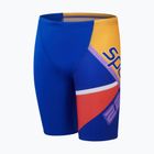 Speedo Placement V Cut Digital gyermek úszódzsem true kobalt/ görögdinnye/sweep lila