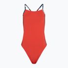 Speedo Solid Lattice Tie-Back egyrészes női fürdőruha piros/kék