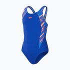 Speedo HyperBoom Splice Muscleback egyrészes gyermek fürdőruha true cobalt/sirénpiros/picton kék