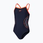 Gyerek fürdőruha Speedo Platisol Placement Thinstrap Muscleback true navy/siren red/picton