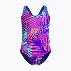 Gyerek egy részes fürdőruha Speedo Digital Allover Splashback cobalt pop
