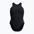 Speedo Racer Zip női egyrészes fürdőruha beépített melltartóval antracit antracit