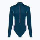 Speedo női egyrészes fürdőruha Zip Colorblock sötét színű teal