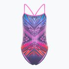 Speedo Placement Digital Vback balance blend/hapuna kék női egyrészes fürdőruha