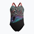 Gyermek egyrészes úszódressz Speedo Digital Placement Powerback neon korall