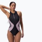 Női egyrészes úszódressz Speedo Zip Colorblock antracit