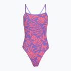 Női egyrészes úszódressz Speedo FL Printed Web Back korallfürt/indigókék ragyogás