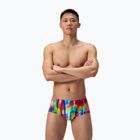 Férfi úszó bokszerek Speedo Printed 13.5 cm Brief prismatic paradise/ruby