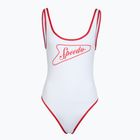 Női egyrészes fürdőruha Speedo Solid Bound Scoop high risk red/bright white
