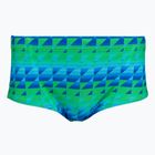 Férfi úszóboxer Speedo ML Printed 13.5 cm Brief quilted triangles/lagoon blue