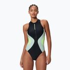 Női egyrészes fürdőruha Speedo Ocean Flex Zip black/pale clover