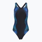 Női egyrészes fürdőruha Speedo Print Medalist anthracite