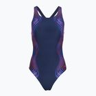 Női egyrészes fürdőruha Speedo Print Medalist peacoat