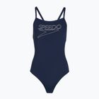 Gyermek egyrészes fürdőruha Speedo Endurance+ Logo Thinstrap peacoat