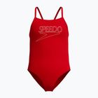 Gyerek egyrészes úszódressz Speedo Endurance+ Logo Thinstrap high risk red