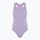 Gyermek egyrészes fürdőruha Nike Essential Racerback lilac bloom