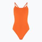 Női egyrészes fürdőruha Nike Lace Up Tie Back total orange