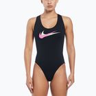 Női egyrészes fürdőruha Nike Multi Logo Crossback black