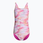 Női egyrészes fürdőruha Nike Hydrastrong Multi Print Fastback warm multi