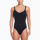 Női egyrészes fürdőruha Nike Essential V-Neck fekete