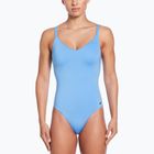 Női egyrészes fürdőruha Nike Essential V-Neck egyetemi kék
