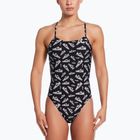 Női egyrészes fürdőruha Nike Hydrastrong Cutout jet fekete