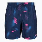Férfi fürdőshort Nike Multi Print 7" Volley midnight navy