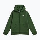 Gyerek pulóver New Balance Brush Back Small Logo Full Zip Hoodie dark alpine green