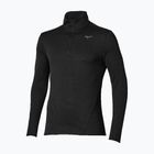 Férfi futó hosszú ujjú póló Mizuno Tech Thermal Charge Breath Thermo Half Zip Long Sleeve Tee black