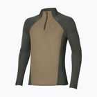 Férfi futó hosszú ujjú póló Mizuno Active Dryaeroflow Hybrid Long Sleeve Top Forest Night