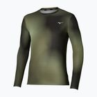 Férfi futó hosszú ujjú póló Mizuno Core Graphic Long Sleeve Tee Forest Night