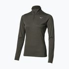 Női futópulóver Mizuno Core Impulse Half Zip Long Sleeve Tee forest night