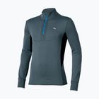 Férfi futópulóver Mizuno Active Warmalite Half Zip Long Sleeve Top dark slate