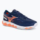 Férfi teniszcipő Mizuno Wave Enforce Tour 2 CC beacon blue/white/lava orange