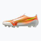 Futballcipő Mizuno Alfa III Pro FG white/lava orange/evening primrose
