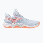 Női röplabda cipő Mizuno Wave Momentum Elite blue finch/white/lava orange