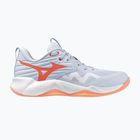 Női röplabda cipő Mizuno Wave Momentum Pro blue finch/lava orange/flamingo coral